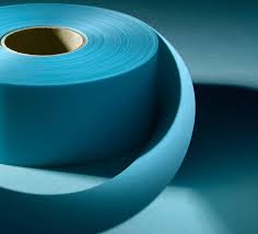 VOLTAFLEX® 3F 6641 DMD 100 3-7.5-3 .014" thick 3-Ply DACRON/MYLAR/DACRON Flexible Laminate 155°C, blue, 36" wide x 36 SY roll